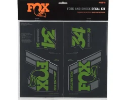 Fox Suspension Heritage Decal Kit for Forks & Shocks (Green) (All Models Except Step Casts)