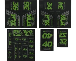 Fox Suspension Heritage Decal Kit for Forks & Shocks (Green) (All Models Except Step Casts)
