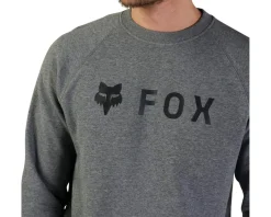 Fox Racing Absolute Fleece Crew Sweatshirt (Heather Graphite) (S)