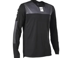 Fox Racing Defend Long Sleeve Jersey (Fox Head Black) (S)