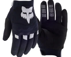 Fox Racing Dirtpaw Youth Long Finger Gloves (Black) (Youth M)