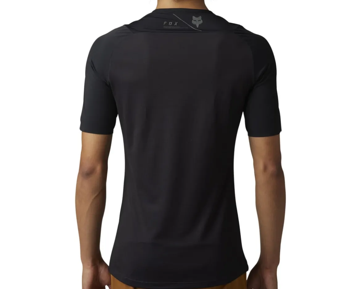 Fox Racing Flexair Ascent Short Sleeve Jersey (Black) (M)