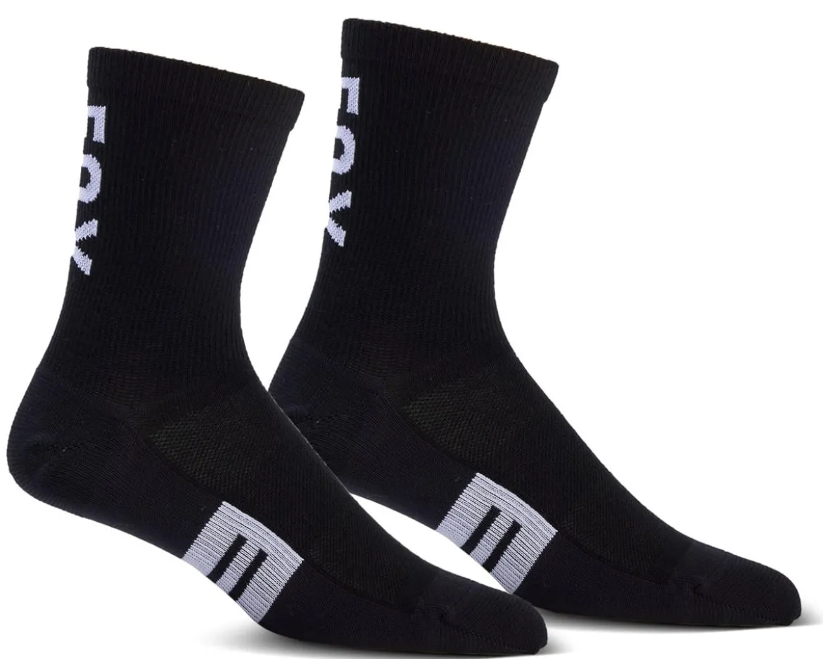 Fox Racing 6" Flexair Merino Socks (Black) (L/XL)