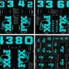 Fox Suspension All Mountain Fork and Shock Decal Kit (Turquoise)