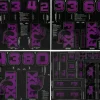 Fox Suspension All Mountain Fork and Shock Decal Kit (Imperial Purple)