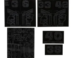 Fox Suspension Custom Decal Kit (Stealth Black)