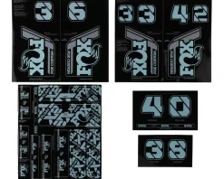 Fox Suspension Custom Decal Kit (Storm Blue) (All Models Except Step Casts)