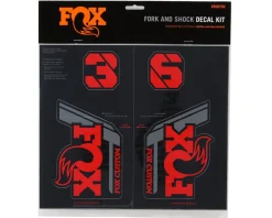 Fox Suspension Custom Decal Kit (Red) (All Models Except Step Casts)