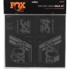 Fox Suspension Heritage Decal Kit for Forks & Shocks (Stealth) (All Models Except Step Casts)