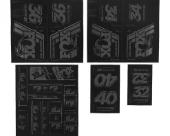 Fox Suspension Heritage Decal Kit for Forks & Shocks (Stealth) (All Models Except Step Casts)
