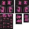 Fox Suspension Heritage Decal Kit for Forks & Shocks (Pink) (All Models Except Step Casts)