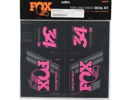 Fox Suspension Heritage Decal Kit for Forks & Shocks (Pink) (All Models Except Step Casts)