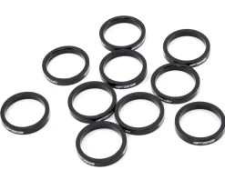 Full Speed Ahead PolyCarbonate Headset Spacers (Black) (1-1/8") (10) (5mm)