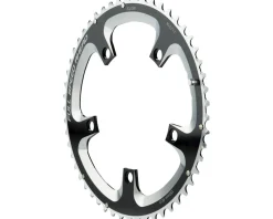 Full Speed Ahead Super Road Chainrings (Black/Silver) (2 x 10/11 Speed) (Outer) (130mm BCD) (53T)