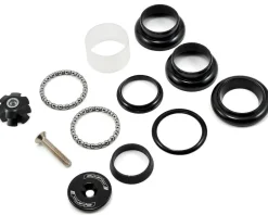 Full Speed Ahead TH-855Threadless Caged Bearing Headset (Black) (1-1/8