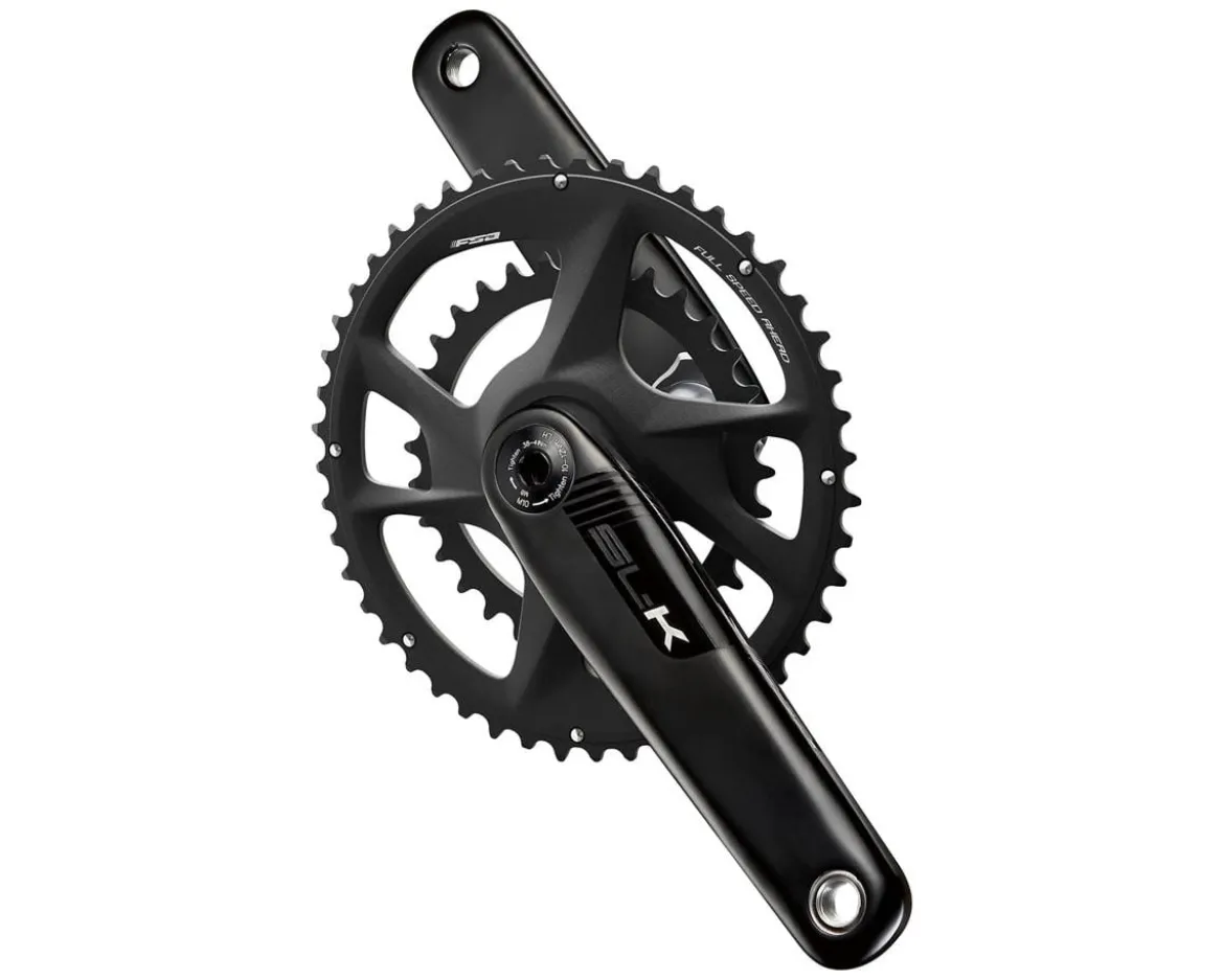 Full Speed Ahead SL-K 2x Modular Carbon Crankset (Black) (For SRAM AXS 12-Speed) (165mm) (48/35T) (30mm 386EVO Spindle)