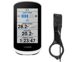 Garmin Edge Explore 2 GPS Cycling Computer Power Mount Bundle (White)