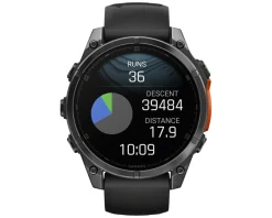 Garmin fenix 8 Sapphire GPS Smartwatch (Carbon Grey/Black) (47mm Case)