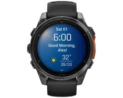 Garmin fenix 8 Sapphire GPS Smartwatch (Carbon Grey/Black) (47mm Case)