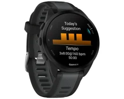 Garmin Forerunner 165 GPS Smartwatch (Black/Slate Gray) (AMOLED Display)