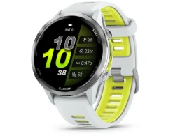 Garmin Forerunner 970 Smartwatch (Whitestone/Amp Yellow)