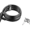 Giant Flex Key Cable Bike Lock (Black) (W/ Bracket)
