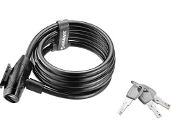Giant Flex Key Cable Bike Lock (Black) (W/ Bracket)