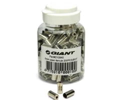Giant 5mm Brass Brake Housing Ferrules (Silver) (200)