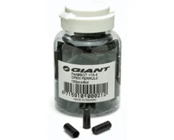 Giant 4mm Plastic Housing Ferrules (Black) (100)