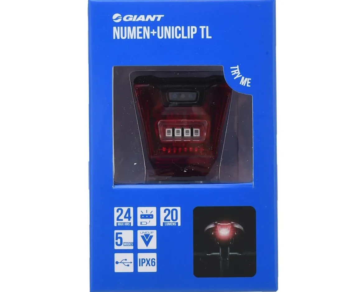 Giant Numen+ UniClip Tail Light (Black) (20 Lumens)