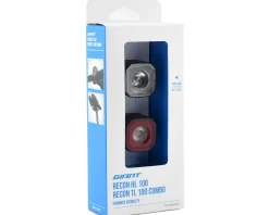 Giant Recon HL100/TL100 Headlight & Tail Light Set (Black) (100/100 Lumens)