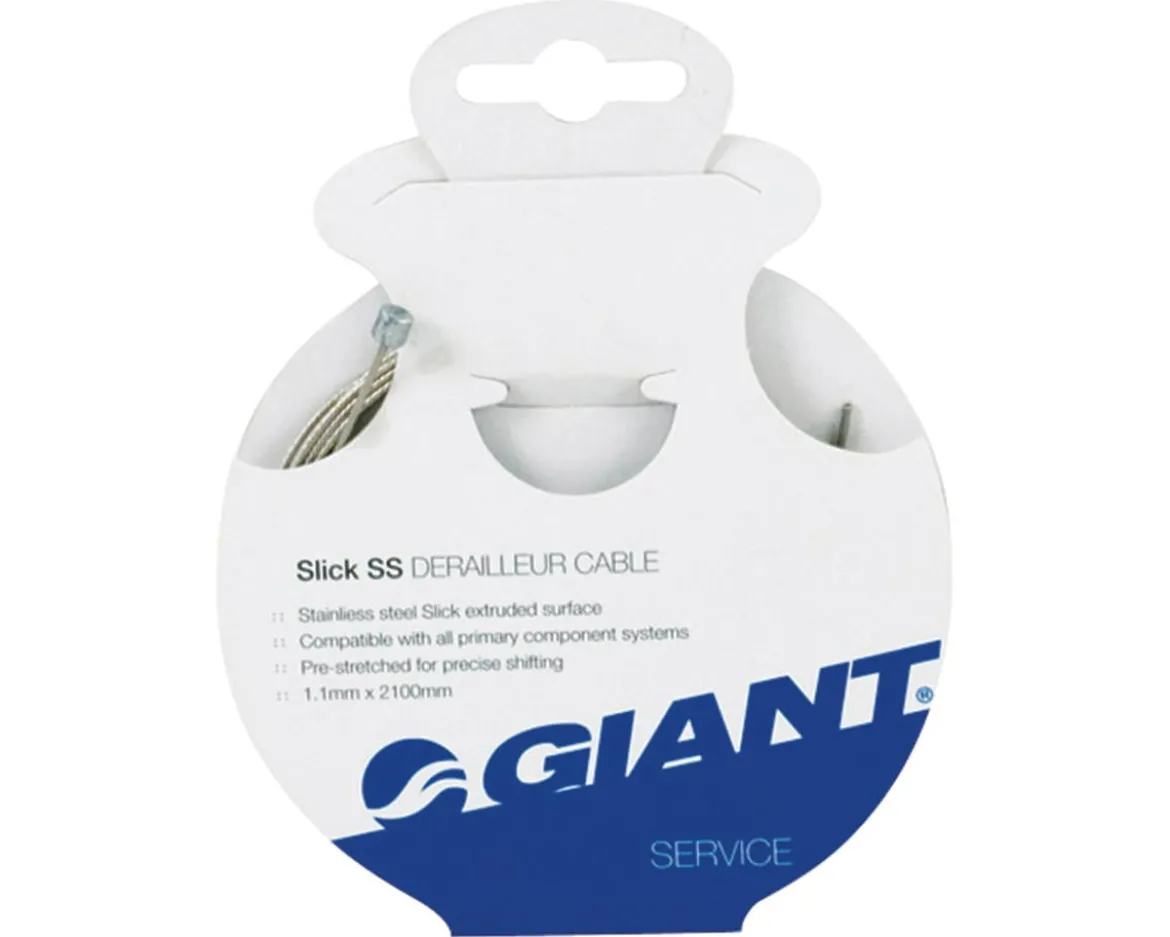 Giant Slick Derailleur Cable (For Shimano/SRAM) (1.1mm) (2100mm) (Stainless)