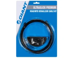 Giant UltraSlick Premium Derailleur Cable Kit (Black) (Mountain & Road) (1.1mm) (1500/2300mm) (w/Housing)