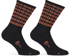 Giordana FR-C Tall "G" Socks (Black/Rust) (S)