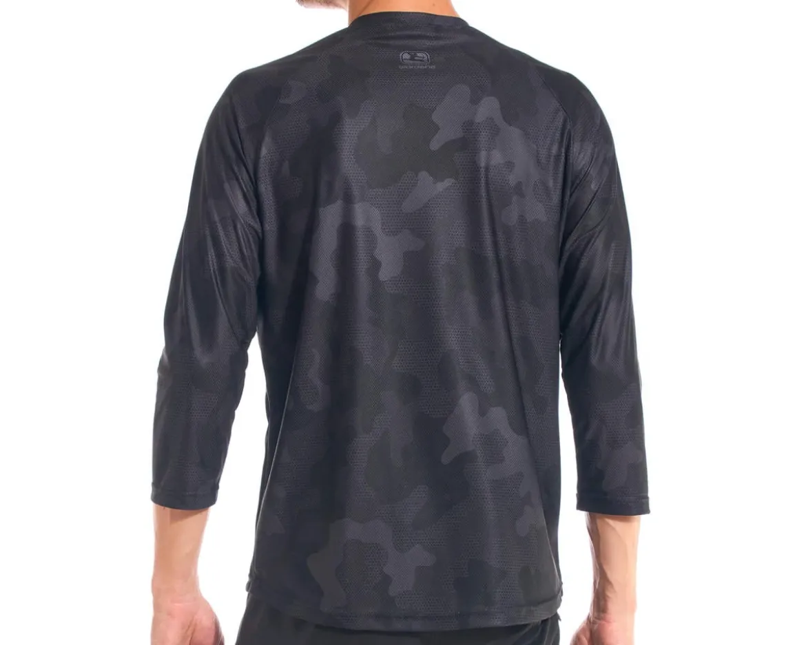 Giordana Men's MTB 3/4 Sleeve Jersey (Black/Camo) (S)