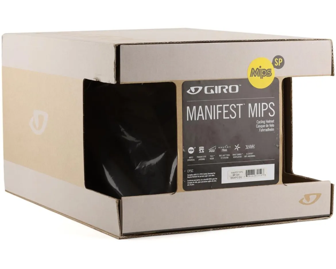 Giro Manifest Spherical MIPS Helmet (Matte Black) (S)