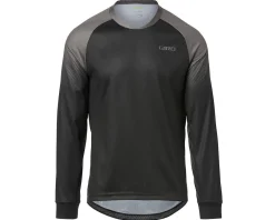 Giro Men's Roust Long Sleeve Jersey (Black/Charcoal Transition) (S)