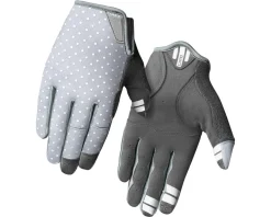 Giro Women's LA DND Long Finger Gloves (Sharkskin/White Dot) (S)