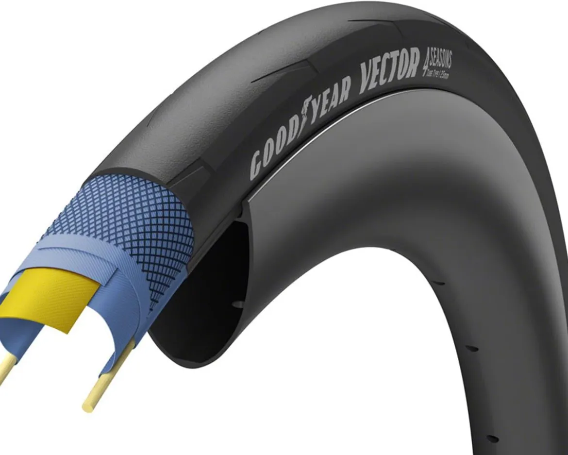 Goodyear Vector 4Seasons Road Tire (Black) (700c) (25mm)