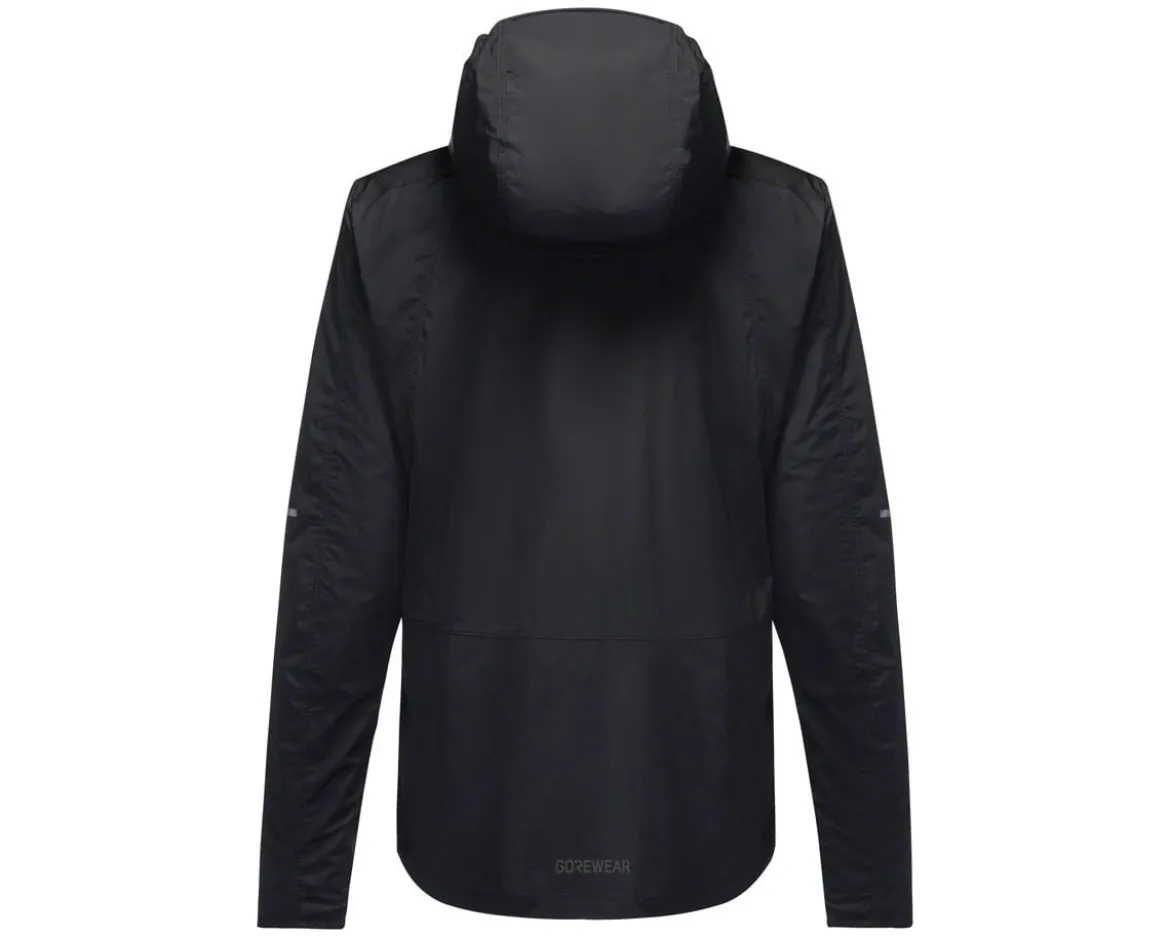 Gore Wear Fernflow Hooded Windbreaker (Black) (Women's) (XS)