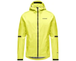 Gore Wear Lupra Gore-Tex 2.0 Hooded Jacket (Black/Neon Yellow) (Men's) (L)