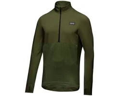 Gore Wear Men's Trail KPR Hybrid Long Sleeve Jersey (Utility Green) (S)