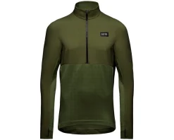 Gore Wear Men's Trail KPR Hybrid Long Sleeve Jersey (Utility Green) (S)
