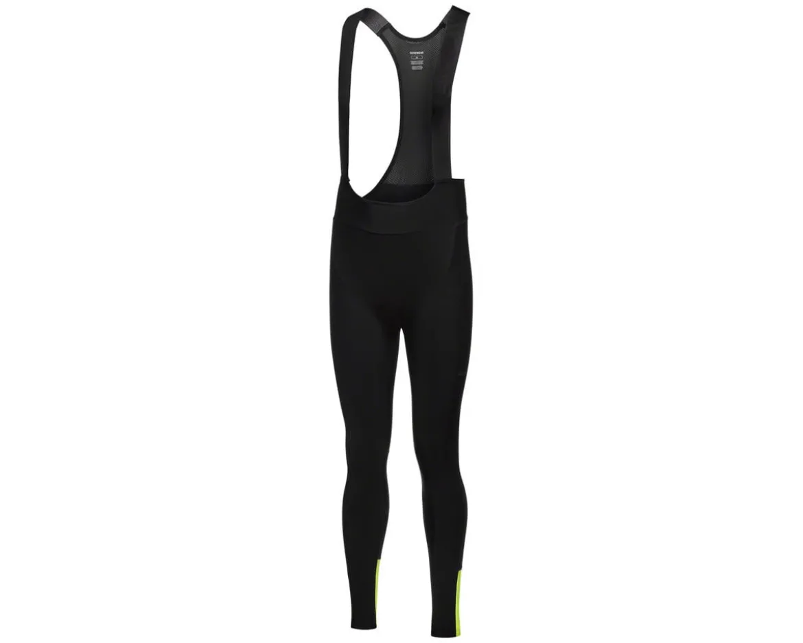 Gore Wear Swiftride Thermo Bib Tights + (Black/Neon Yellow) (Men's) (L)