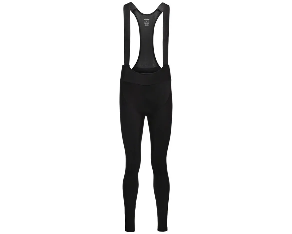 Gore Wear Swiftride Thermo Bib Tights + (Black/Neon Yellow) (Men's) (L)