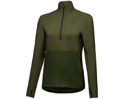 Gore Wear Trail KPR Hybrid 1/2-Zip Jersey (Utility Green) (Women's) (S)