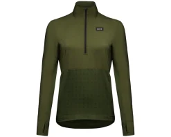 Gore Wear Trail KPR Hybrid 1/2-Zip Jersey (Utility Green) (Women's) (S)
