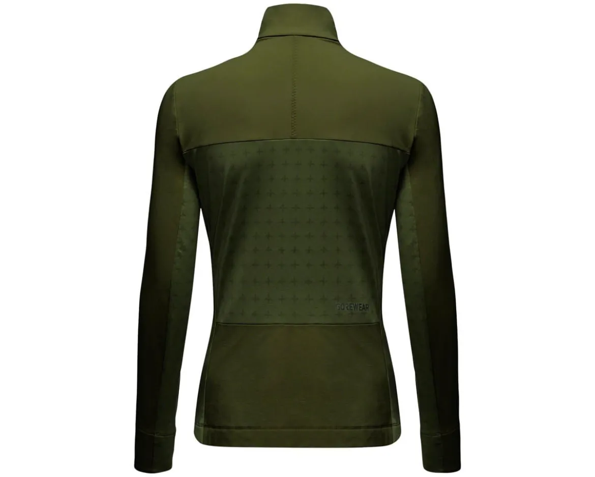 Gore Wear Trail KPR Hybrid 1/2-Zip Jersey (Utility Green) (Women's) (S)