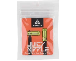 Granite-Design Juicy Nipples Presta Valve Core Remover Caps (Green) (2)