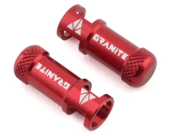 Granite-Design Juicy Nipples Presta Valve Core Remover Caps (Red) (2)